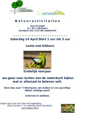 Lente met kikkers